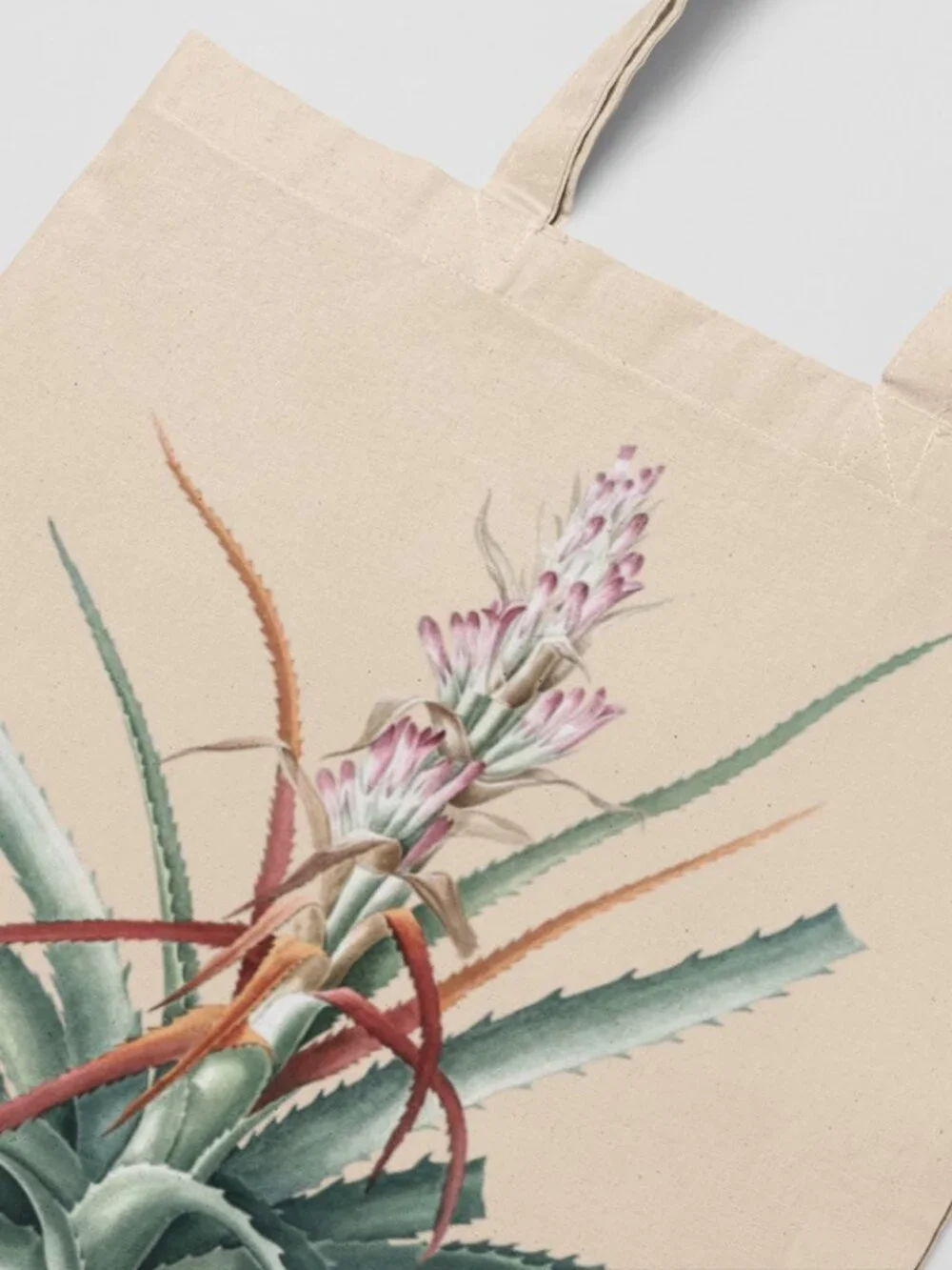 Piñuela Vintage Floral Print Graphic Canvas Tote Bag